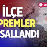İki ilçe depremler ile sallandı