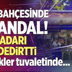 Çay bahçesinde skandal!