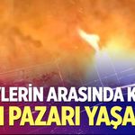 Alevlerin ortasında can pazarı
