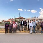 Tavas-Denizli yolunda peyzaj çalışmaları sürüyor
