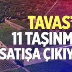 Tavas’ta 11 taşınmaz satışa çıkıyor