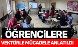 Öğrencilere vektörle mücadele anlatıldı