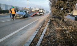 Trafik kazasında 3 araçta maddi hasar oluştu