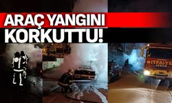 Araç yangını korkuttu!