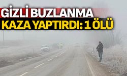 Gizli buzlanma kaza yaptırdı: 1 ölü