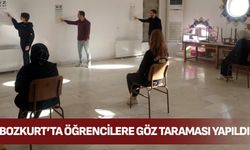 Bozkurt’ta ilkokul ve ortaokul öğrencilerine göz taraması yapıldı