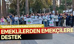 Denizli’de emeklilerden emekçilere destek