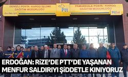 Erdoğan: Rize’de PTT’de yaşanan menfur saldırıyı şiddetle kınıyoruz