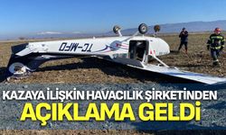 Kazaya ilişkin havacılık şirketinden açıklama geldi