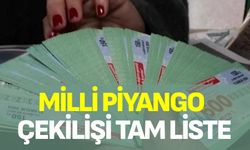 Milli Piyango çekilişi tam liste