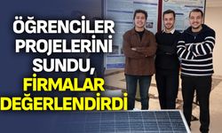 Öğrenciler projelerini sundu, firmalar değerlendirdi