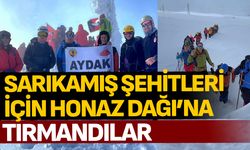 Sarıkamış Şehitleri için Honaz Dağı'na tırmandılar