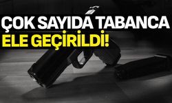 Çok sayıda tabanca ve fişek ele geçirildi