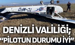 Denizli Valiliği; "Pilotun durumu iyi"