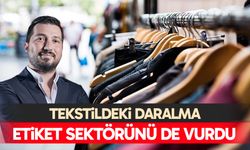 Tekstildeki daralma etiket sektörünü de vurdu