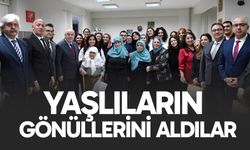 Yaşlıların gönüllerini aldılar