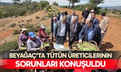 Beyağaç'ta tütün üreticilerinin sorunları konuşuldu