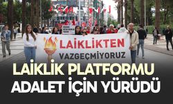 Denizli laiklik platformu adalet için yürüdü