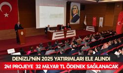 Denizli’nin 2025 yatırımları ele alındı