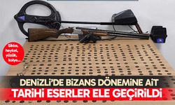 Denizli’de Bizans dönemine ait tarihi eserler ele geçirildi
