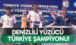Denizlili yüzücü Türkiye şampiyonu oldu