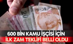 600 bin kamu işçisi için ilk zam teklifi belli oldu