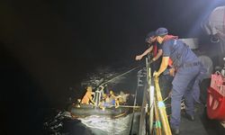 Can sallarında 16 düzensiz göçmen kurtarıldı
