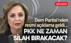 PKK ne zaman silah bırakacak? Dem Partisi’nden resmi açıklama…