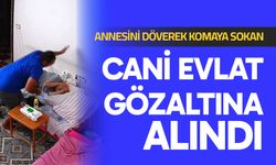 Annesini döverek komaya sokan cani evlat gözaltına alındı