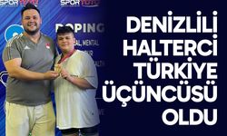 Denizlili halterci Türkiye üçüncüsü oldu