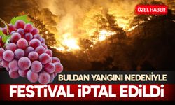 Buldan yangını nedeniyle festival iptal edildi