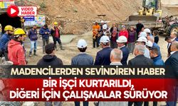 Bir işçi kurtarıldı, diğeri için çalışmalar sürüyor