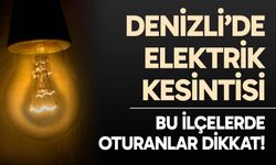 Denizli'de elektrik kesintisi - 12 Aralık 2025