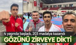 4 yaşında başladı, 203 madalya topladı; Gözünü zirveye dikti