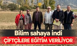 Bilim sahaya indi; Denizli’de çiftçilere eğitim veriliyor