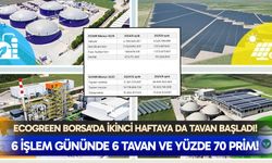 Ecogreen Borsa'da ikinci haftaya da tavan başladı!