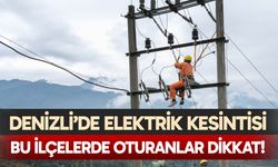 Denizli elektrik kesintisi… 12 Kasım 2025