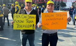 İzmir’de taksicilerden ‘korsana hayır’ konvoyuna başkandan şartlı destek