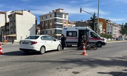 Otomobil ile motosiklet çarpıştı: 2 yaralı