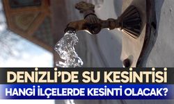 Denizli'de su kesintisi – 12 Kasım 2025