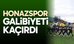 Honazspor galibiyeti kaçırdı