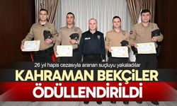 Kahraman bekçiler ödüllendirildi