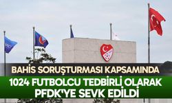 1024 futbolcu tedbirli olarak PFDK'ye sevk edildi