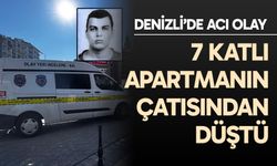 7 katlı apartmanın çatısından düştü