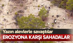 Denizli’de orman işçileri erozyona karşı sahada