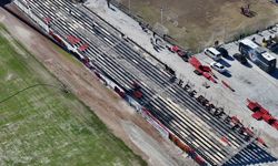 Fethiye İlçe Stadı'nda Galatasaray maçı hazırlığı