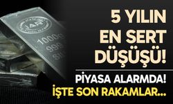 Gümüşte 5 yılın en sert düşüşü yaşandı