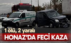 Honaz'da feci kaza: 1 ölü, 2 yaralı