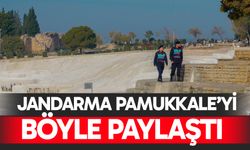 Jandarma’dan Pamukkale’de görev başında kareler