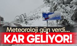 Meteoroloji gün verdi; Denizli’ye kar geliyor…